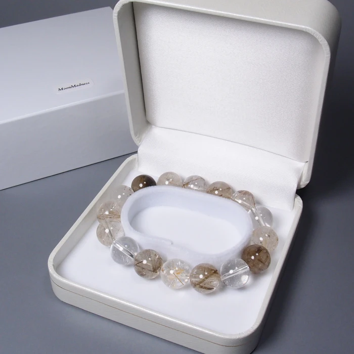 BYS5037山梨県竹森産水晶ブレスレット