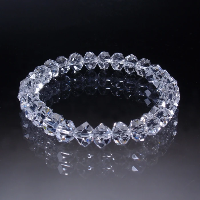 BYS5039山梨県八幡山産水晶ブレスレット