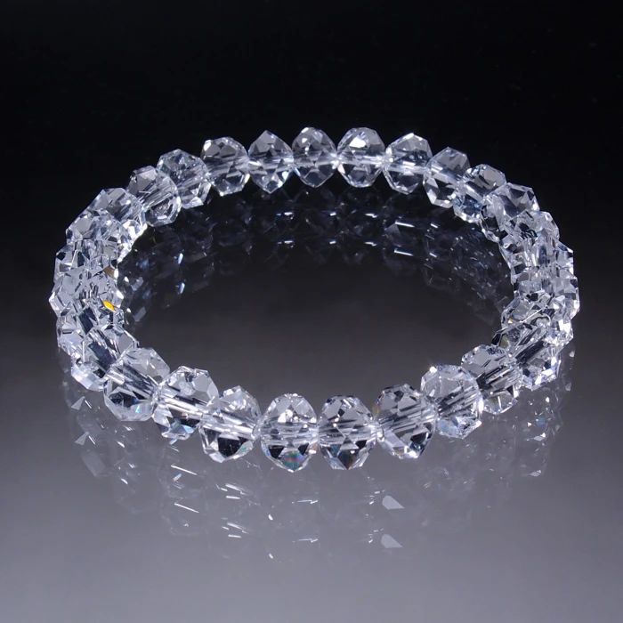 BYS5039山梨県八幡山産水晶ブレスレット