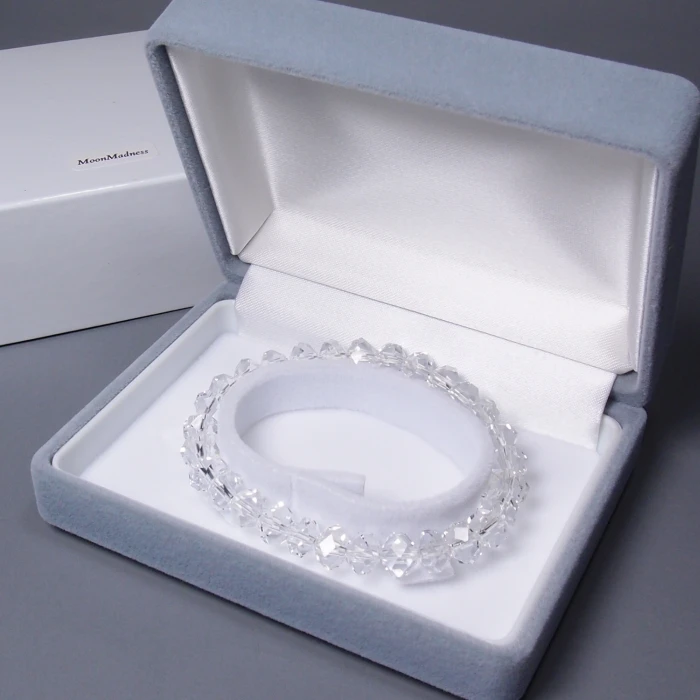 BYS5039山梨県八幡山産水晶ブレスレット