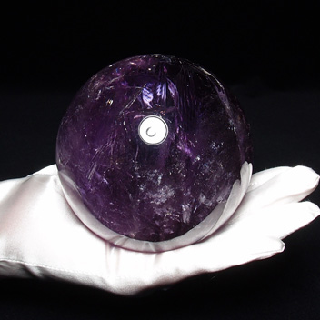 G1235アメシスト（紫水晶）玉