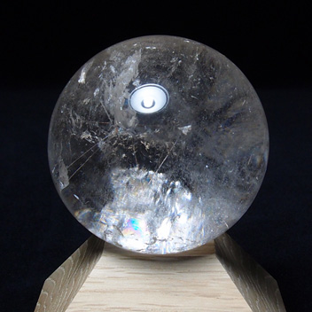 G1258針水晶（ルチルクォーツ）玉